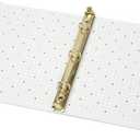 russell+hazel Patent Mini 3-Ring Binder, White, 7 x 9, 1/2" Rings