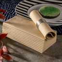 Wood Paper Napkins | Linen Feel Guest Disposable Cloth Like Dinner Napkins | Hand Towels | Soft, Absorbent, Paper Hand Napkins for Kitchen, Bathroom, Parties, Weddings, Dinners | 50 Pack