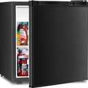 Antarctic Star Compact Refrigerator Mini Fridge with Freezer, Single Reversible Door, Dorm Fridge, Wire Shelf, Defrost Button, for Bedroom, Office, kitchen, 1.7 Cu. Ft, Black