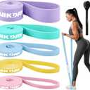 Resistance Bands for Working Out, Exercise Bands, Workout Bands, Pull Up Assistance Bands for Body Stretching Training Physical Therapy Muscle Training for Men & Women (8-100 lbs, 11 Pastel Color)