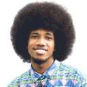 Afro Wig Men Human Hair Short Afro Black Hair 70's 80's Wigs for Men Disco Rocker Costume Fluffy Tight Curls Short Curly Afro Wig (8 Inch)