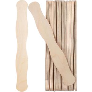 30PCS Wooden Sticks for Crafts 8 Inch Craft Sticks Jumbo Fan Handle