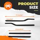 4PCS Window Weatherstrip Moulding Trim Seal Belt Kit Compatible with 1999-2016 F-Series 250 350 450 550 Super Duty F81Z-2625596-AA F81Z-2521453-AA