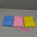 Syhood 43 Pcs Foam Sponge Hair Rollers Women 0.59 Inch Soft Sleeping Curlers Flexible Sponge Curler Tool and Rat Tail Comb for Hair Styling Hairdressing Overnight Curl and Volume(Pink Blue Yellow)
