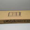 BRIAN & DANY 4-Shelf Foldable Storage Shelves with Wheels, Folding Metal Rack Shelving Unit, Heavy Duty No Assembly Organizer Shelf for Garage, Kitchen, Basement, Pantry, Black