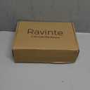 Ravinte 20 Pack Brass 3-1/2 Inch Hole Center Champagne Gold Handles Square Cabinet Hardware Stainless Steel Pulls for Kitchen Cupboard Drawers 6 Inch Overall Length