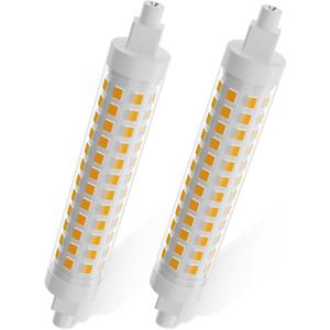 TAIYALOO R7S LED Bulb 118mm 100W T3 Halogen Bulb Equivalent Dimmable J Type Linear Double Ended Floodlight Bulbs for Work,Security,Landscape Lights,Floor Lamps,120V 10W Warm White 3000K,2 Pack