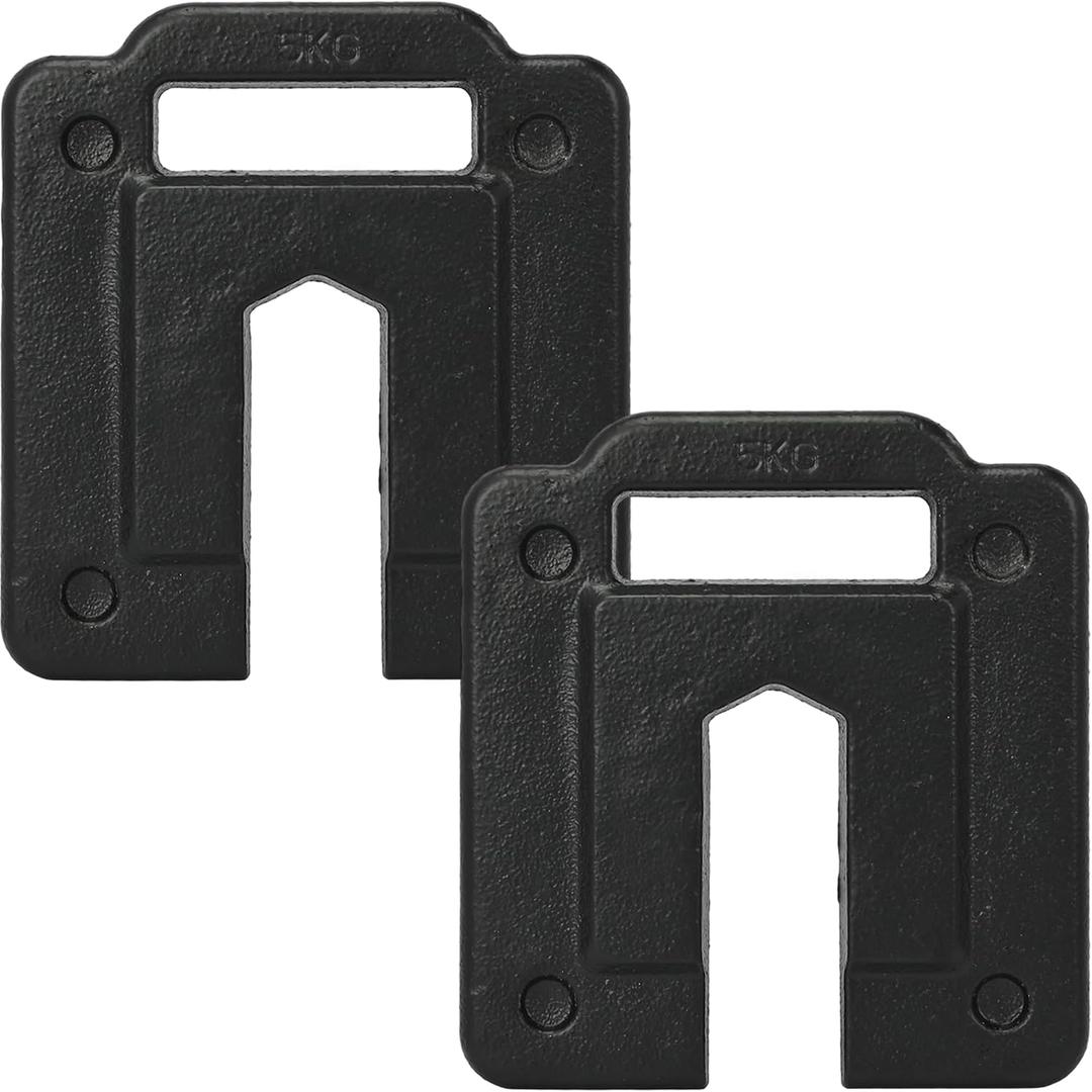 2 Pack Heavy Duty Steel Base Weights for Backdrop Stand, 11lbs Plates