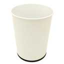 Bath Bliss 5 Liter Small Wastebasket | Round Open Top | Trash Can | Bathroom | Bedroom | Kitchen | Office | Dorm | Disposal Waste Bin | Garbage | White (1 Pack)