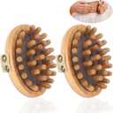 2PCS Meridian Massage Brush,Gua Sha Tool,Body Massage Brush,Wood Therapy Massage Tools, Meridian Brush for Belly,Body Sculpting Tools,Guasha Brush, Wooden Massage Tools,,