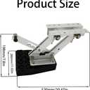 2 Stroke Marine Outboard Motor Support, 7.5HP-20HP Outboard Motor Bracket for Boat, Heavy Duty Aluminum Boat Engine Motor Kicker with Plastic Mounting Plate, Max Load 20HP