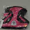 Soft Mesh Nylon Dog Vest Harness with 4ft Leash,Super Breathable Lightweight Safety Reflective Pet Harness for Dog Outdoor Walking,Adjustable Chest Belt with Quick-Release Buckle (Pink, M)