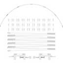 LANGXUN 12ft White Table Balloon Arch Kit, Balloon Arch Stand Frame For Birthday Party Wedding and Graduation Decorations, Christmas Decort Baby Shower Bachelor Party Supplies
