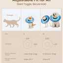 PetThem Soft Cat Cone Collar, Adjustable Cat Recovery Collar, After Surgery to Stop Licking, Waterproof & Easy to Clean, Lightweight Elizabethan Collar for Cats and Small Dogs (Astral Depth, S)