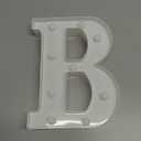 LED Marquee Sign Light Up Letters, Alphabet Light Up Letters Sign, Battery Powered LED Letter Lights for Night Light, Wedding, Birthday, Party, Christmas or Home Decor (Letter B)