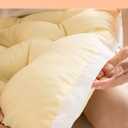 College Dorm Bed Bolster Pillow Long Reading Rectangular Headboard Pillow Backrest Support Cushion for Sitting in Bed Daybed Pillows Soft,White,Twin/90 * 50cm