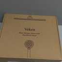 Veken Wide Brushed Nickel Rain Shower Head with Handheld, High Pressure Rainfall Showerhead Combo with Arm for Bathroom Accessories, Home Decor, Detachable Dual Shower with Multi Modes Handheld Spray (11.8 Inch(Standard))