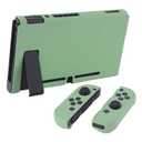 eXtremeRate PlayVital Back Cover for Nintendo Switch Console,Joycon Handheld Controller Separable Protector Hard Shell,Dockable Protective Case for Nintendo Switch - Matcha Green (NOT for Switch 2)