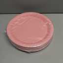 96 Pcs Pink Party Disposable Paper Plates, 9" Cute Pink Dessert Baby Bridal Shower Dinner Birthday Cake Paper Plates for Party Bridal Baby Girl Shower Wedding Supplies