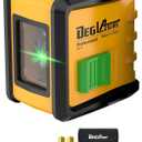 Self Leveling Laser Level with Tripod,DEGLASERS Green Cross Line Laser Level,Lazer Leveler Tool for Picture Hanging Construction Floor Tile Wall Home Renovation, Indoor Project, Battery Included