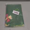 SUNWISHA Christmas Valance Curtains 52x18 Inch - Holiday Wreath & Pocket Accents in Green, Festive Kitchen/Bathroom Decor for Winter Homes