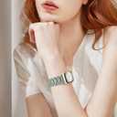 V-MORO Resin Bands Compatible with Apple Watch Series 11/10/9/8/7 Band 40/41/42mm Women men Lightweight Fashion Strap Bracelet with Starlight Buckle for iwatch Series SE/6/5/4/3/2/1(Cactus,38/40/41/42mm)