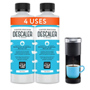 Descaler (2 Pack, 2 Uses Per Bottle) - Made in the USA - Universal Descaling Solution for Keurig, Nespresso, Delonghi and All Single Use Coffee and Espresso Machines