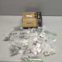 Chibery 20 Pack 7/16" Overlay 4D Concealed Hinges for Face Frame Door, Soft Close On/Off Switch, Self Closing, 105 Open Angle Concealed Stainless Steel Hinges for Framed Cabinet, Satin Nickel