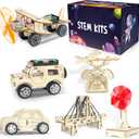 LINAYE 24 Packs STEM Kits for Kids, 6 in 1 Treasure Box Toy Stem Projects Crafts for Kids Age 8-12 Valentines Gifts for Classroom School Science Party Favors for Boys Girls Ages 8 9 10 11 12 Years Old