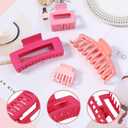 2 x Hair Claws 16 Pcs Hair Clips for Women Thin Thick Curly Hair Large and Small Matte Banana Clips Strong Hold Nonslip