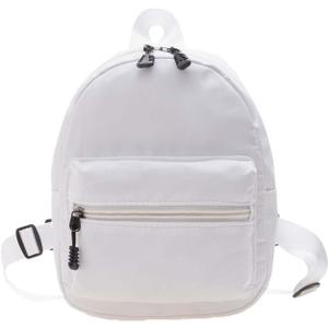 Small Backpack for Women and Girls, Mini Backpack Purse Stylish Lightweight Backpacks Casual Womens Backpacks with 2 Pockets (White)