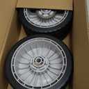 4 Pack Lawn Mower Wheels, HRR216K9VKAA Wheels, Fit for Honda HRR216 HR215 HRT216 HRB215 HRR2168vka etc 21 Inch Lawn Mower,2 Rear Wheels 42710-VE2-M02ZE, 2 Front Wheels 44710-VL0-L02ZB,