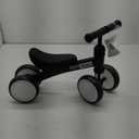 Baby Balance Bike Toys for 12-36 Months Kids Toy Boy and Girls Gifts Toddler Best First Birthday Gift Children Walker No Pedal Infant 4 Wheels Bicycle (Black)