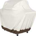 Amazon Basics Gas Grill Barbecue Cover for Outdoor, Waterproof, UV Resistant, Weather Resistant, All Weather Protection, Durable, 65 inch, Large, Beige