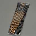 Transon 8pcs Round Watercolor Paint Brush Set Goat Hair for Watercolors,Acrylics,Inks,Gouache,Oil and Tempera (Champagne)