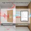 Acoustic Wall Panels, 4 Pack 47.2"x23.6" High Density Neutral Decorative Noise Dampening Sound Absorbing Acoustic Panels for Home Studio Office Decor, Brown, 4Pcs - 47.2" × 23.6"