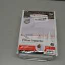 Guardmax Terry Cotton Pillow Protector with Zipper Standard Size - 4 Pack -100% Waterproof, Bed Bug Proof, Dust Mite Proof, & Hypoallergenic Pillow Covers - Premium Zippered Pillow Cases. (20 X 26)