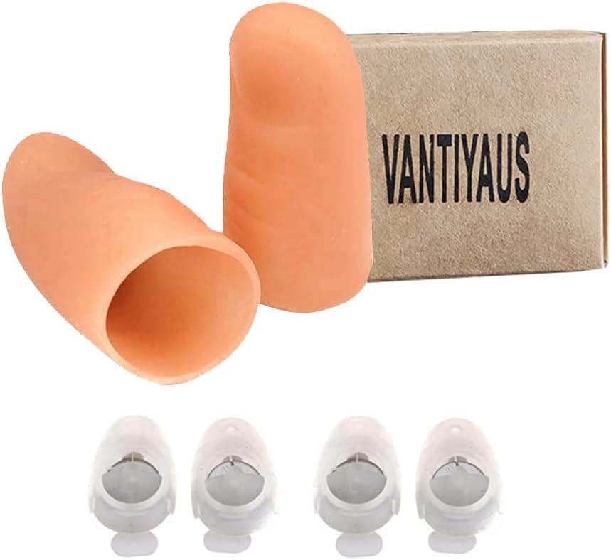 VANTIYAUS Finger Lamp (2 Packs/4PCS) Thumbs Lamp, Magic Lamp up Finger Magic Trick, Fake Finger, Prank Toy Tool for Halloween