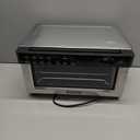 Gourmia Toaster Oven Digital Air Fryer - Convection Mode with 4 Slice Capacity, 3 Rack Positions, 12 Presets, Toast, Bagel, Bake, Roast, Broil, Dehydrate, Popcorn, Fits 9" Pizza, Stainless Steel (Large, Silver)