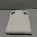 NICETOWN Flax Natural Linen Curtains for Room Divider, Grommet Top Thick Flax Semi Sheer Vertical Drapes Privacy Assured with Light Filtering for Sliding Glass Door, W68 x L84, 2 Pieces