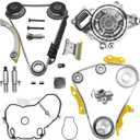 2.4 Timing Chain Kit w/Water Pump for Chevy Equinox Malibu for GMC Terrain 2011-2017,for Buick Regal Lacrosse Verano 2.2 2.4L Ecotec Timing Set w/VCT Selenoid Actuator Gear 9-4201S 12621505 90537632