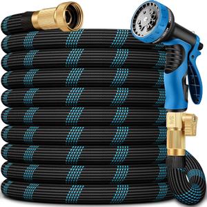 75 FT Non-Expandable Garden Hose, 2026 New Upgraded Flexible Water Hose, Ultra Lightweight Non-Expanding hoses with 10 Function Sprayer, Leak proof, Pressure Resistant for Yard, Outdoor