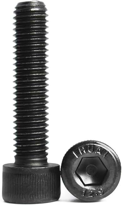 SUNXULIMI M8 x 20mm Socket Head Cap Bolts Screws 12.9 Grade Alloy Steel, Black Oxide Finish, Machine Metric Hex Socket Screw, 20PCS