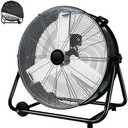 24 Inch High Velocity Heavy Duty Industrial Fan with 3-Speed Adjustment Up to 8100 CFM, Larage Fan Floor For Factory Storehouse Workshop Garage Shop Gym Patio Deck Construction Site