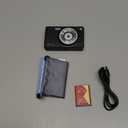 Digital Camera for Kids, FHD 1080P 56MP Autofocus Point and Shoot with 16X Zoom, 32GB TF Card, Battery, Flash, Face Detect, Anti Shake, Compact Travel Cameras for Boys Girls Teens Kids GiftBlack