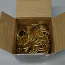 Maitys 100 Pcs Metal Curtain Rings with Eyelet Inner Diameter Eyelet Curtain Rings for Drapery Clips Hooks for Sliding Window Bathroom Door Shower Rod (Gold)