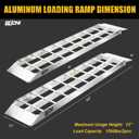 BEJONI 43'' Aluminum Loading Ramp, 1500 Lbs Capacity Loading Ramps for Riding Mower, Portable Anti-Slip Shed Ramps for Lawn Mower, Dirt Bike, ATV, Motorcycle, Trailer, Lightweight, 2PCS