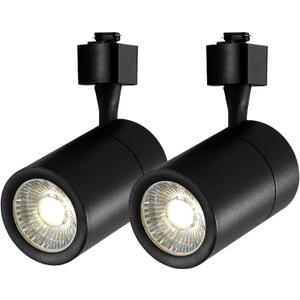 Black LED Track Lighting Heads 2 Lights, 20W High Brightness Track Lights 4000K Natural Light Adjustable Angle Track Lighting Fixture (Black4) Black LED Track Lighting Heads 2 Lights, 20W High Brightness Track Lights 4000K Natural Light Adjustable Angle Track Lighting Fixture (Black4)
