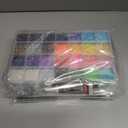 3 x 28000 Pcs/Box Nail Art Rhinestones,28 Colors 3mm Flat-Bottomed Round Nail Rhinestones Glitter Crystal Gem Rhinestone,DIY Decoration Accessories