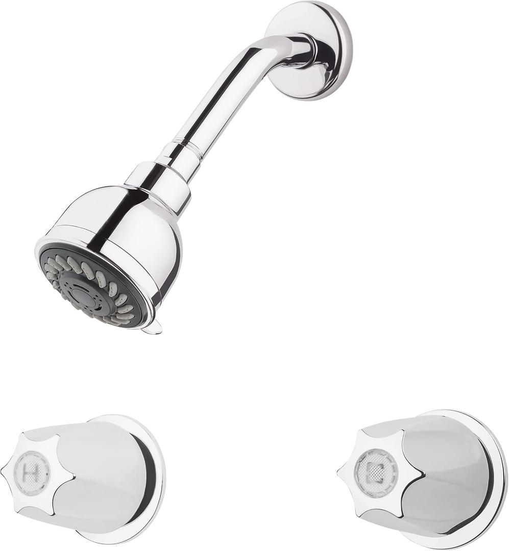 Pfister, LG07-3120, Pfirst Series Shower Trim Package with Multi Function Shower Head and Pforever Seal, Polished Chrome
